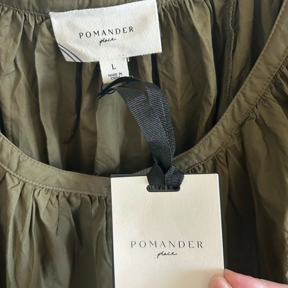 Tuckernuck Pomander Place Cassia Dress Olive Green - Picture 5 of 7